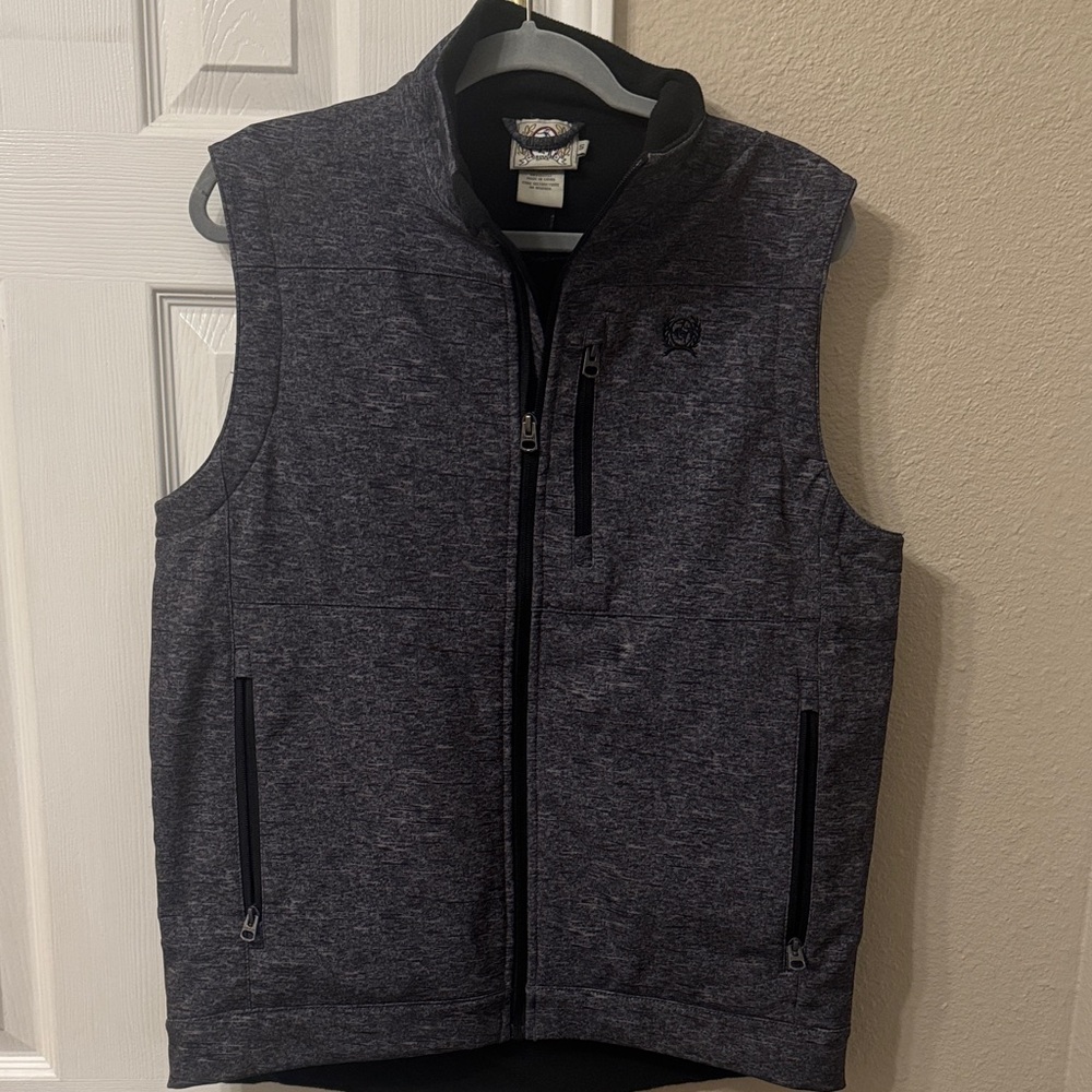 Men’s Cinch Gray Zip-Up Vest